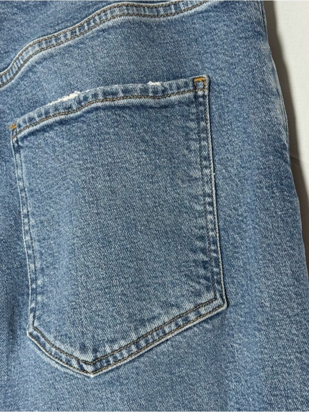 AGOLDE Riley Cropped Jeans High Rise Straight Leg Button Fly 31 - Picture 12 of 16